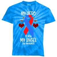 Chd Awareness Remembrance Hero Is Now My Angel Great Gift Kids Tie-Dye T-Shirt