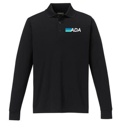 Cardano ADA Cryptocurrency Performance Long Sleeve Polo