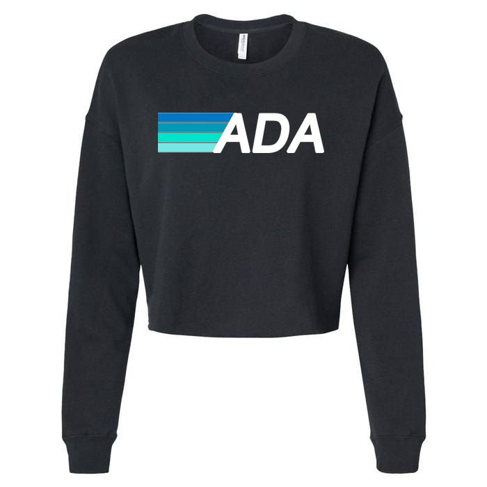 Cardano ADA Cryptocurrency Cropped Pullover Crew