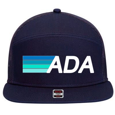 Cardano ADA Cryptocurrency 7 Panel Mesh Trucker Snapback Hat