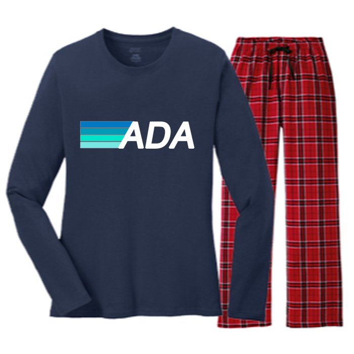 Cardano ADA Cryptocurrency Women's Long Sleeve Flannel Pajama Set 