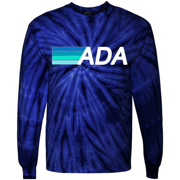 Cardano ADA Cryptocurrency Tie-Dye Long Sleeve Shirt