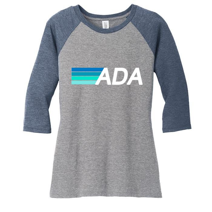 Cardano ADA Cryptocurrency Women's Tri-Blend 3/4-Sleeve Raglan Shirt