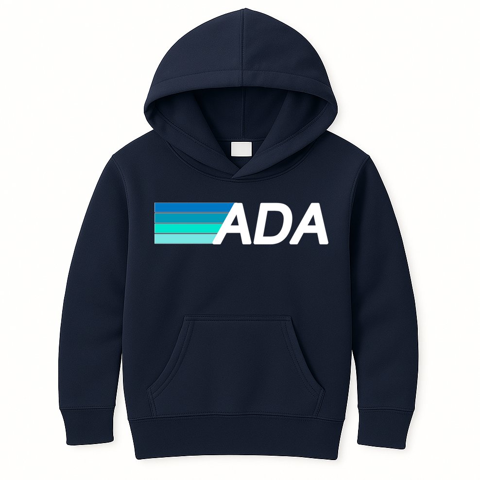 Cardano ADA Cryptocurrency Kids Hoodie