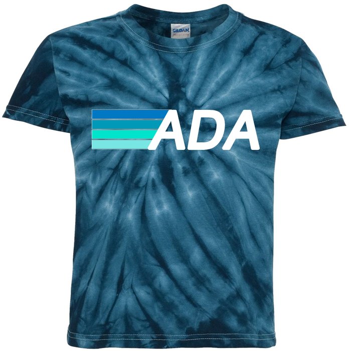 Cardano ADA Cryptocurrency Kids Tie-Dye T-Shirt