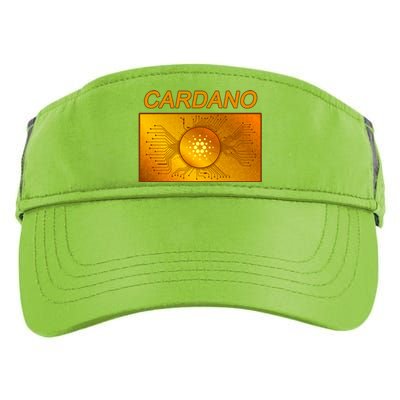 Cardano ADA Cryptocurrency Gold Adult Drive Performance Visor