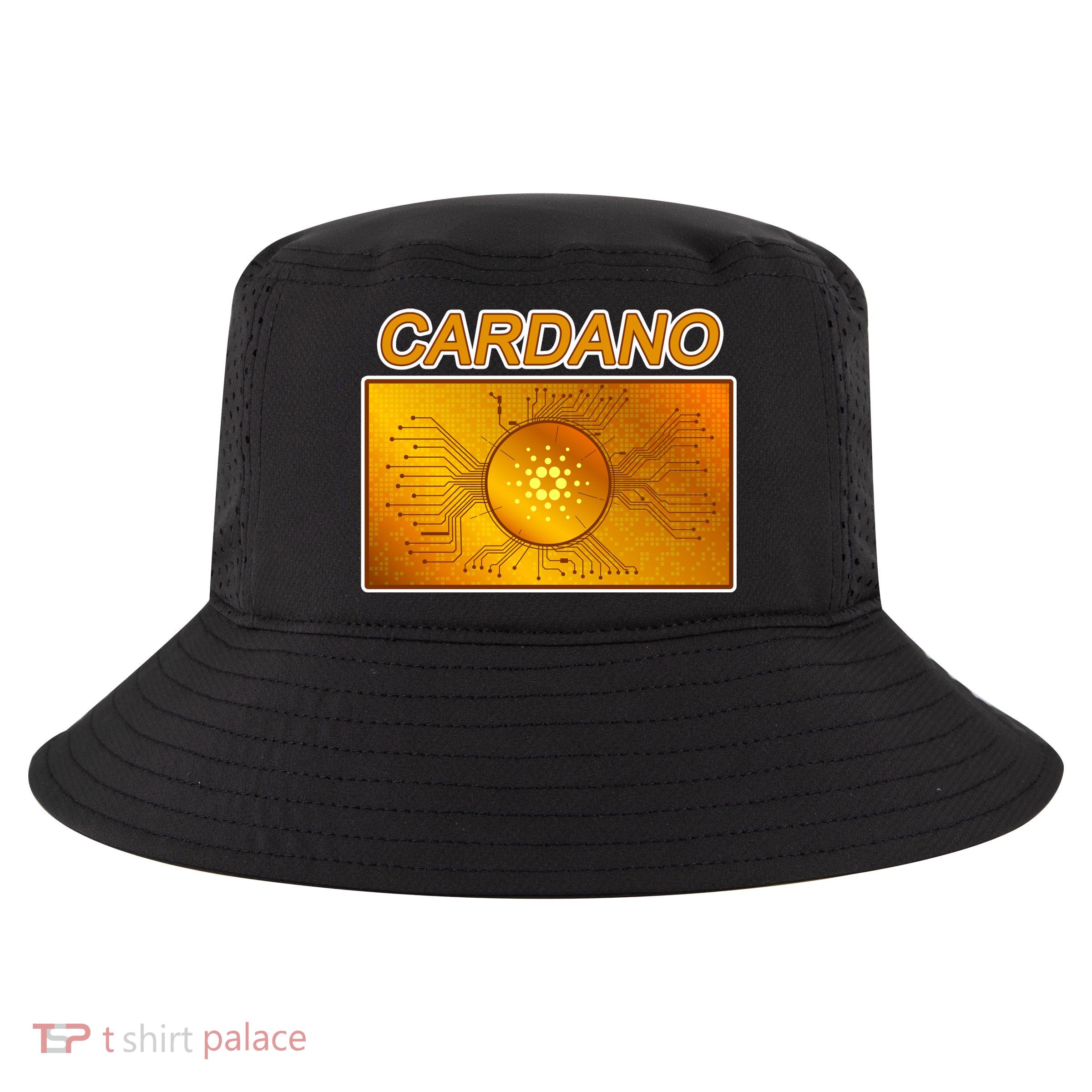 Cardano ADA Cryptocurrency Gold Cool Comfort Performance Bucket Hat