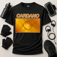 Cardano ADA Cryptocurrency Gold Performance Shirt