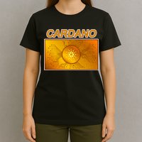 Cardano ADA Cryptocurrency Gold T-Shirt