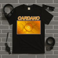 Cardano ADA Cryptocurrency Gold T-Shirt