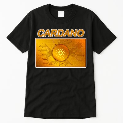 Cardano ADA Cryptocurrency Gold Tall T-Shirt