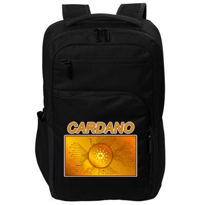 Cardano ADA Cryptocurrency Gold Impact Tech Backpack