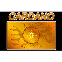 Cardano ADA Cryptocurrency Gold Bumper Sticker