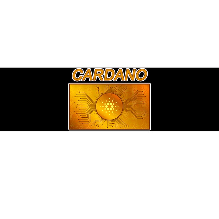 Cardano ADA Cryptocurrency Gold Bumper Sticker