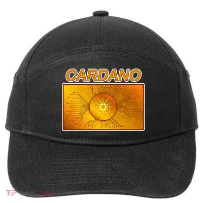 Cardano ADA Cryptocurrency Gold 7-Panel Snapback Hat