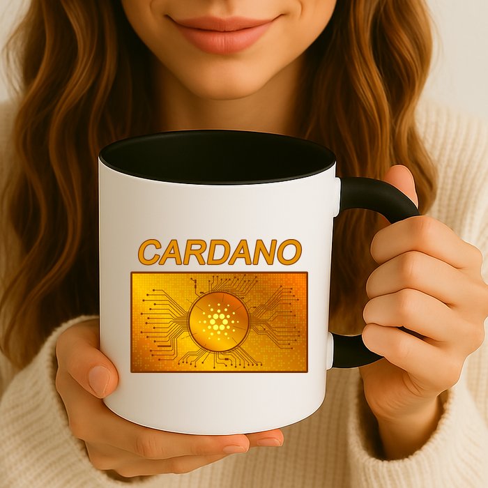 Cardano ADA Cryptocurrency Gold Mug