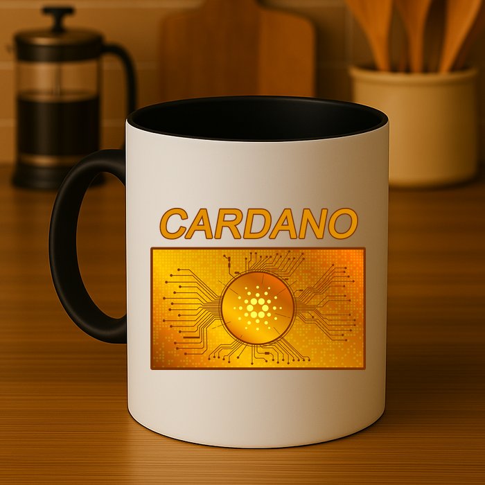 Cardano ADA Cryptocurrency Gold Mug