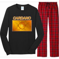 Cardano ADA Cryptocurrency Gold Long Sleeve Pajama Set