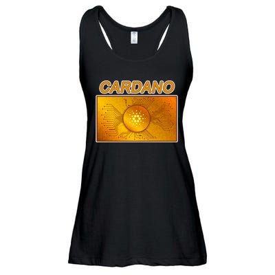 Cardano ADA Cryptocurrency Gold Ladies Essential Flowy Tank