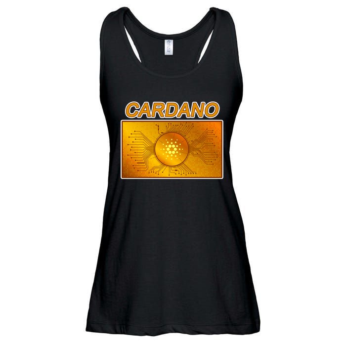 Cardano ADA Cryptocurrency Gold Ladies Essential Flowy Tank