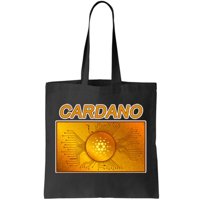 Cardano ADA Cryptocurrency Gold Tote Bag