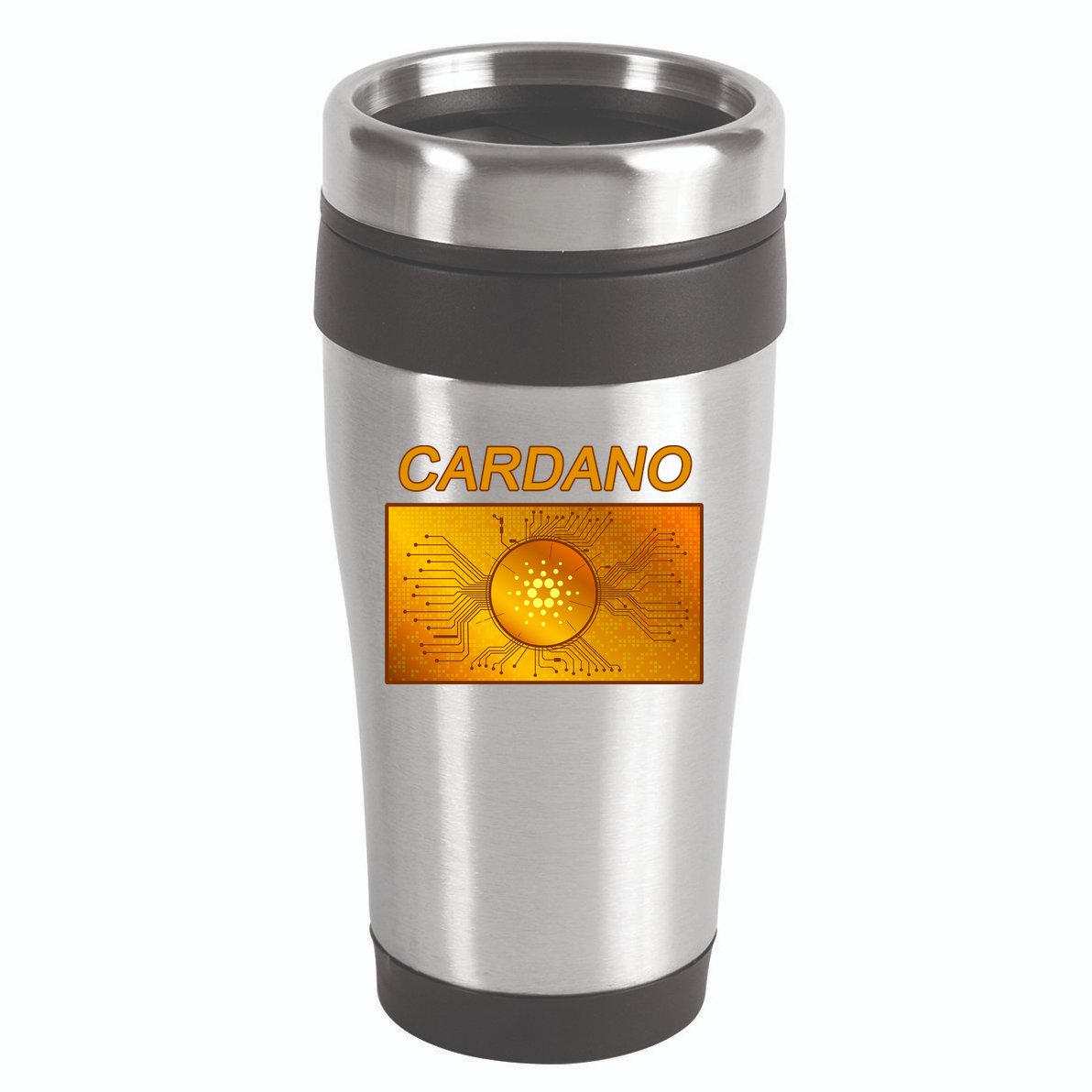 Cardano ADA Cryptocurrency Gold 16oz Travel Tumbler