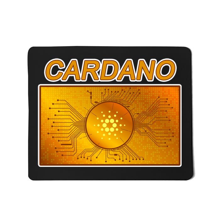 Cardano ADA Cryptocurrency Gold Mousepad