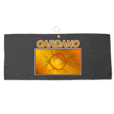 Cardano ADA Cryptocurrency Gold Large Microfiber Waffle Golf Towel