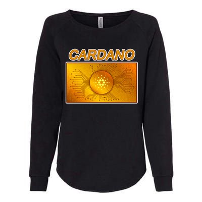 Cardano ADA Cryptocurrency Gold Womens California Wash Sweatshirt