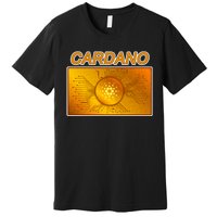 Cardano ADA Cryptocurrency Gold Premium T-Shirt