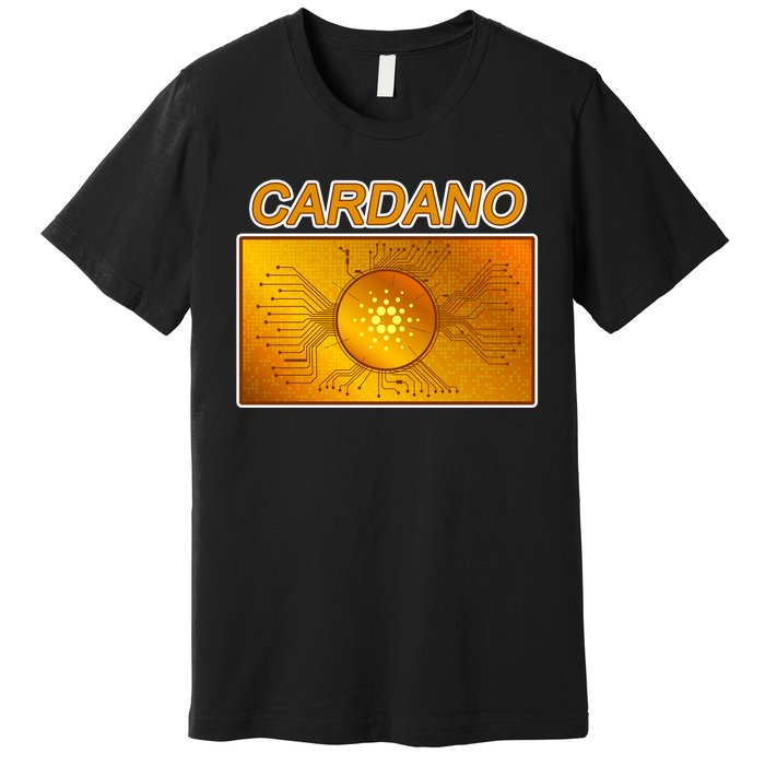 Cardano ADA Cryptocurrency Gold Premium T-Shirt