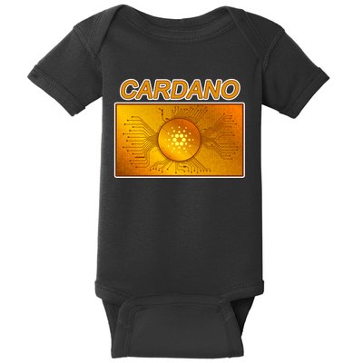 Cardano ADA Cryptocurrency Gold Baby Bodysuit