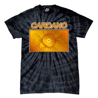 Cardano ADA Cryptocurrency Gold Tie-Dye T-Shirt