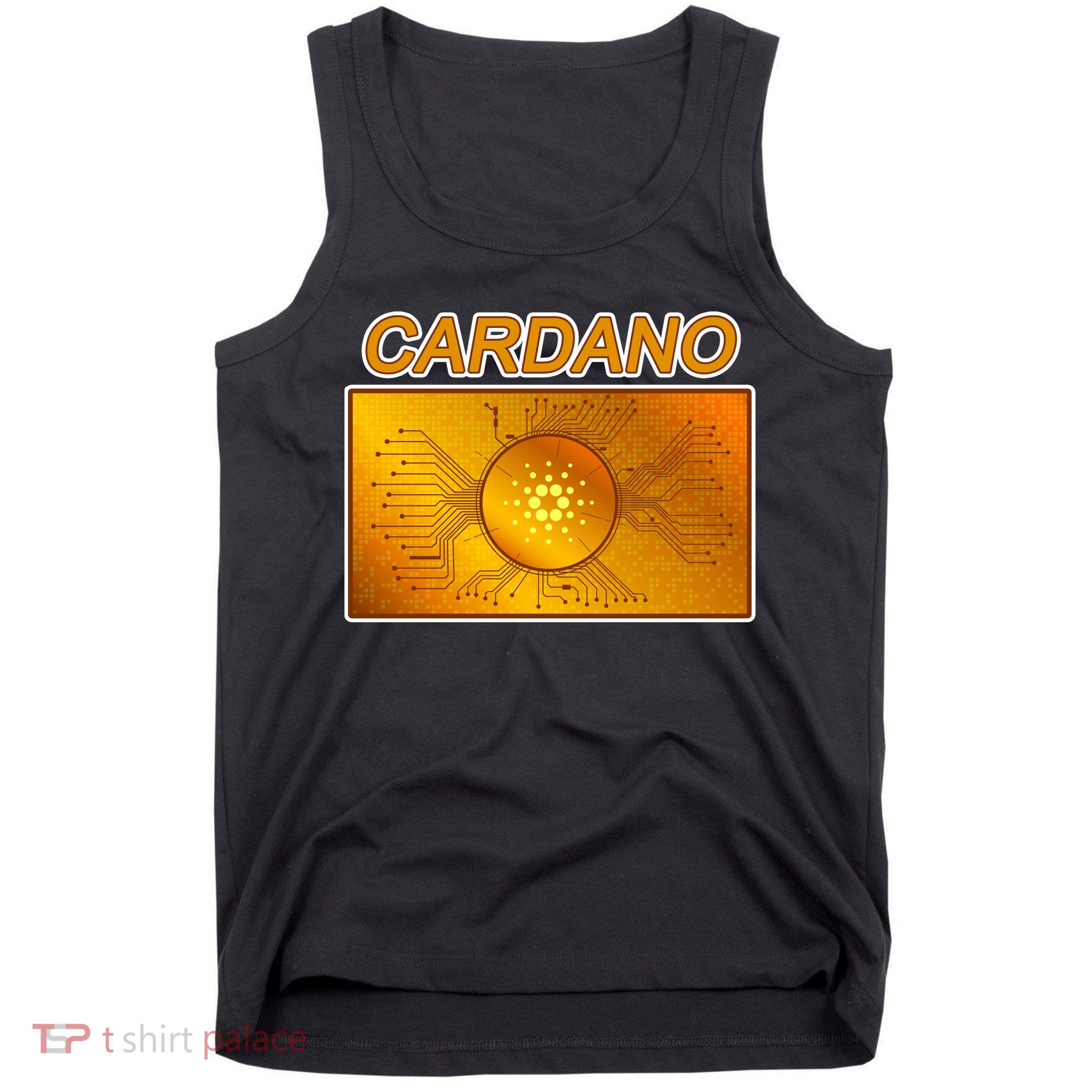 Cardano ADA Cryptocurrency Gold Tank Top