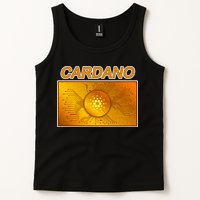 Cardano ADA Cryptocurrency Gold Tank Top