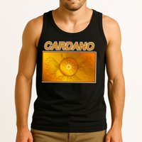 Cardano ADA Cryptocurrency Gold Tank Top