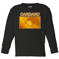 Cardano ADA Cryptocurrency Gold Toddler Long Sleeve Shirt