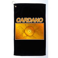 Cardano ADA Cryptocurrency Gold Golf Towel