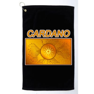 Cardano ADA Cryptocurrency Gold Platinum Collection Golf Towel