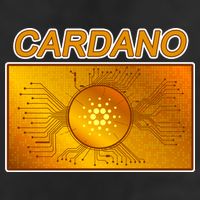 Cardano ADA Cryptocurrency Gold Golf Towel