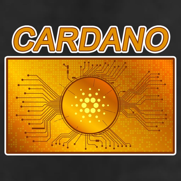 Cardano ADA Cryptocurrency Gold Golf Towel