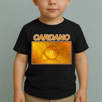 Cardano ADA Cryptocurrency Gold Toddler T-Shirt