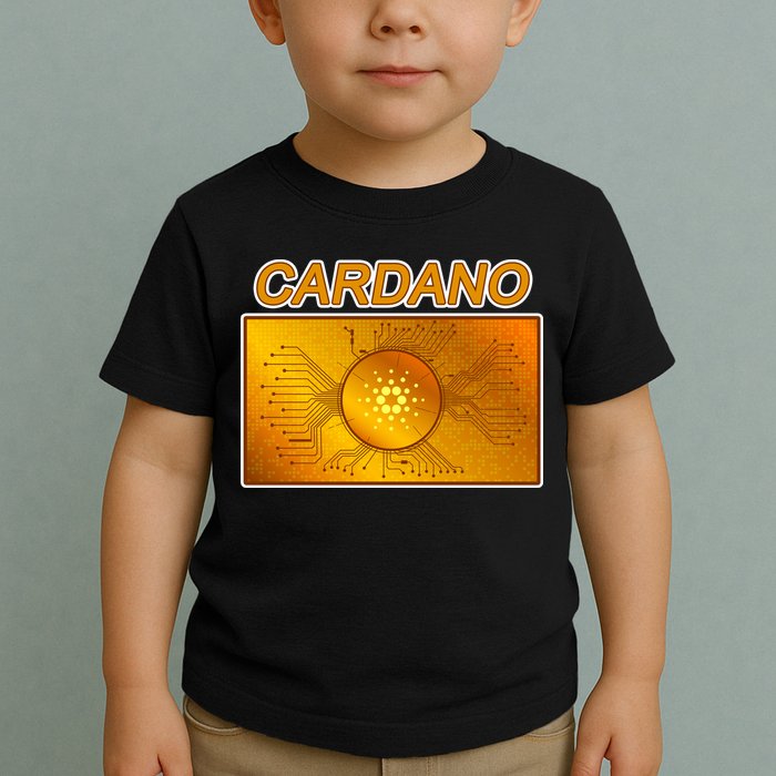 Cardano ADA Cryptocurrency Gold Toddler T-Shirt