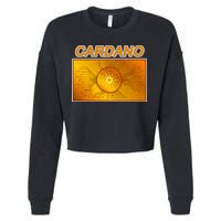 Cardano ADA Cryptocurrency Gold Cropped Pullover Crew
