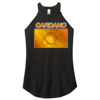 Cardano ADA Cryptocurrency Gold Women's Perfect Tri Rocker Tank