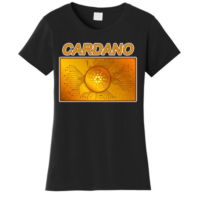 Cardano ADA Cryptocurrency Gold Women's T-Shirt