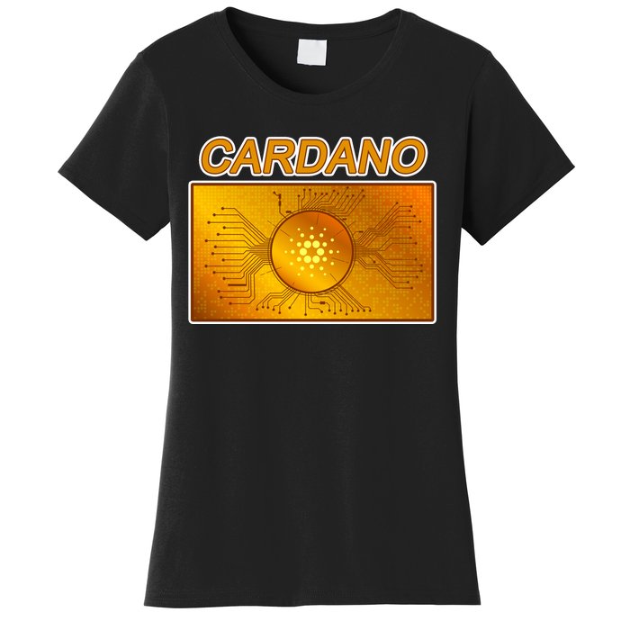 Cardano ADA Cryptocurrency Gold Women's T-Shirt