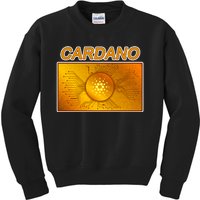 Cardano ADA Cryptocurrency Gold Kids Sweatshirt