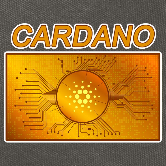 Cardano ADA Cryptocurrency Gold Cotton Canvas Backpack