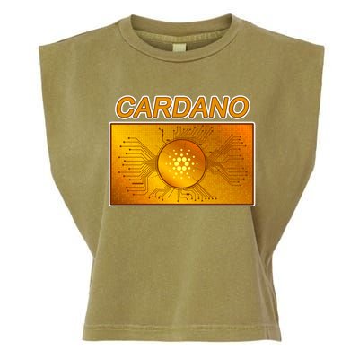 Cardano ADA Cryptocurrency Gold Garment-Dyed Women's Muscle Tee